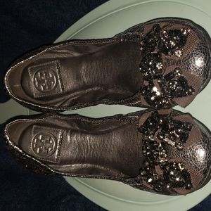 Tory Burch azalea rhinestone ballet flat 8.5